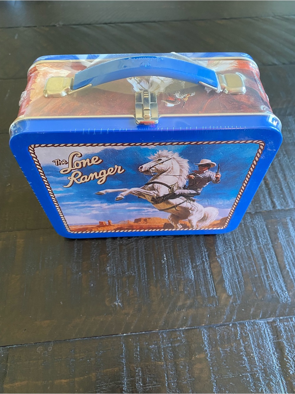 1998 Hallmark "School Days" The Lone Ranger metal lunch box. Still in plastic